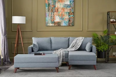Immagine prodotto di Hanah Home, Bella- BLC1691, blu, divano letto, struttura: Abete