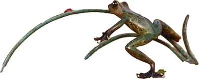 Produktbild von Schöne Frosch und Marienkäfer Bronze Frostfest Witterungsbeständig BOAN-1736