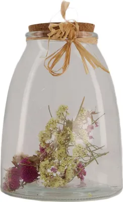 Produktbild von Dijk Flasche mit Blumen 13 x 13 x 15 cm
