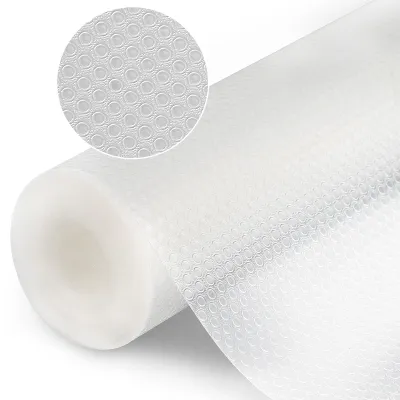 Produktbild von Schubladenmatte - Zuschneidbar - Für Regale Schränke Schubladen und Kühlschränke - Transparent Weiß 30x600cm