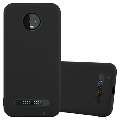 Zdjęcie produktu dla Cadorabo Etui do Motorola MOTO Z3 PLAY Etui ochronne w kolorze czarnym Etui na telefon komórkowy Etui silikonowe TPU Cover
