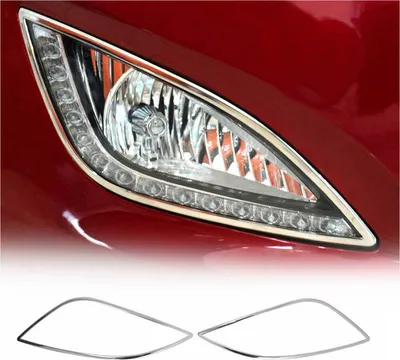 Obrázek produktu pro Rámeček mlhového světla pro Hyundai i20 2012-2014 nerezová ocel stříbrná 2x