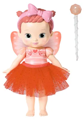 Produktbild von BABY born® Storybook Fairy Poppy 18cm (mit Zauberstab, Bühne, Kulisse und Bilderbüchlein)