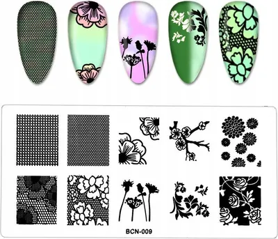 Produktbild von Nagelstempelplattenmuster BCN-009