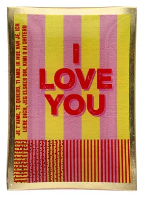 Produktbild von Gift Company Glasteller I Love You (10 x 14,2cm)