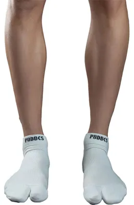 Immagine prodotto di Calzini corti da running Podoks H2, colore bianco, taglia EU 42-44, colore bianco, taglia EU 42-44
