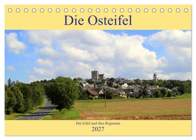 Produktbild von Die Eifel und ihre Regionen - Die Osteifel (Tischkalender 2027 DIN A5 quer), CALVENDO Monatskalender