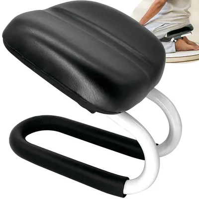 Produktbild von Ergonomischer Meditationshocker, Verstellbarer Kniehocker für Achtsamkeit & Yoga, Meditationsbank mit Anti-Rutsch-Füßen, Schwarz