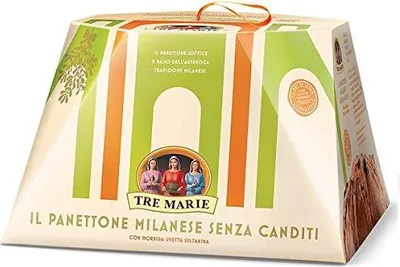 Produktbild von Tre Marie Panettone Milanese senza canditi ohne kandierte Früchte mit Rosinen 1kg