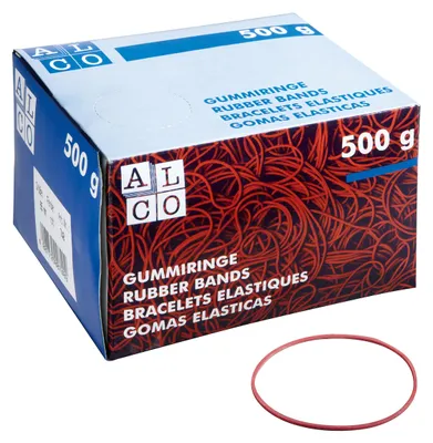 Produktbild von ALCO-Albert 738 - Gummiringe Ø 40 mm 500 g, rot