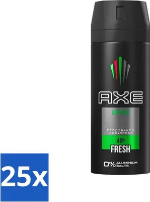 Obrázek produktu pro AXE - Deodorant ve spreji - Africa - Pomeranč a santalové dřevo - Péče - 150 ml - Výhodné balení - 25 kusů