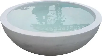 Immagine prodotto di Casa Padrino Luxury Bathtub White Ø 150 x H. 60 cm - Vasca rotonda autoportante in marmo - Accessori per il bagno in marmo