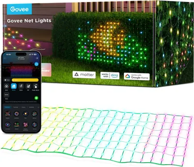 Obrázek produktu pro Govee RGBIC venkovní světelná síť Matter, 1,43 × 0,85 m