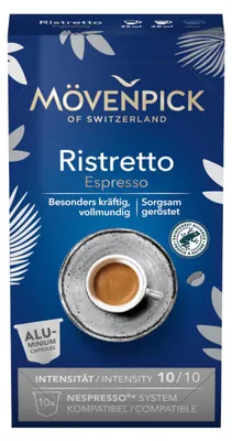 Immagine prodotto di Mövenpick RISTRETTO ESPRESSO, 10 capsule di caffè
