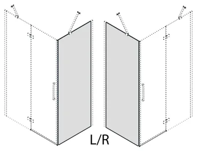 Zdjęcie produktu dla Panel boczny szklany Gelco TRINITY, 900 mm, szkło przezroczyste