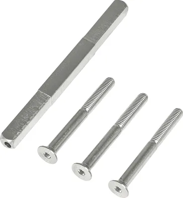 Produktbild von Profilstift für TS 85-95 | Drückerstift mit Schrauben Vierkant 8 / 8,5 | Stahl verzinkt