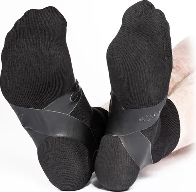 Produktbild von Compressana Tape Sox Senkfuß stark Gr.4 schwarz 2 St