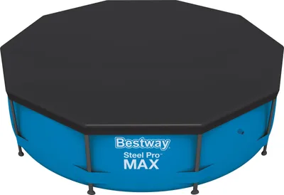 Image de Bestway® Bâche de couverture PVC Ø 305 cm, noire, ronde