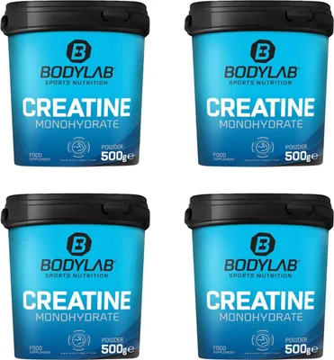 Produktbild von BODYLAB Creatine Powder - 4 x 500g reines Kreatin Monohydrat Pulver