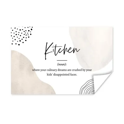 Produktbild von MuchoWow® Poster Sprichwörter - Definition Küche - Zitate - Küche - Wörterbuch 180x120 cm - Fotoplakat