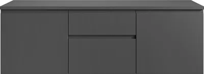 Produktbild von Badezimmer Wandschrank unter Waschbecken - Grau - 150 cm - JIMENA II