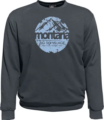 Produktbild von Übergrößen Sweatshirt AHORN SPORTSWEAR Sky Village Eisblau Iron Grey 10XL