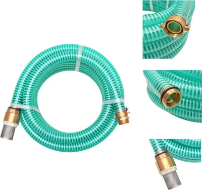 Obrázek produktu pro vidaXL Sací hadice s mosaznými přípojkami 7 m 25 mm zelená - Zahradní hadice