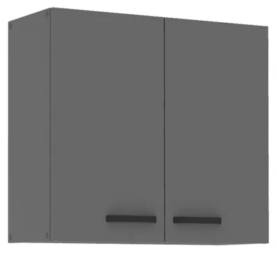 Produktbild von Küche NESSA Hängeschrank 80 cm Anthrazit Küchenzeile Küchenblock Einbauküche