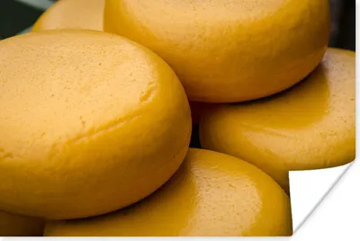 Produktbild von MuchoWow® Poster Käse - Gouda - Niederlande 90x60 cm - Schlafzimmer
