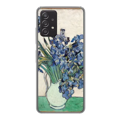 Produktbild von MuchoWow® Handyhülle Schutzhülle Hülle für Samsung galaxy a73 Stilleben mit Schwertlilien - Vincent van Gogh Silikon Softcase Handy Hülle - Handyhülle