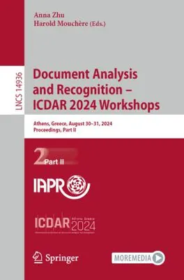 Obrázok produktu pre Document Analysis and Recognition - ICDAR 2024 Workshops