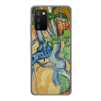Produktbild von MuchoWow® Handyhülle Schutzhülle Hülle für Samsung Galaxy A03s Baumwurzeln - Vincent van Gogh Silikon Softcase Handy Hülle - Schutz