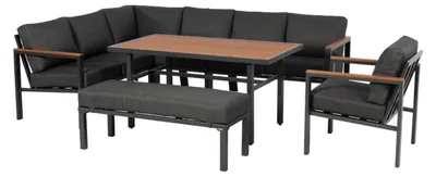 Produktbild von Gardissimo Alu Garten Ecklounge / Sitzgruppe "Norento"