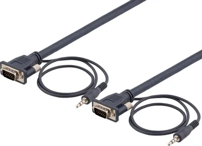 Immagine prodotto di DELTACO RGB-903 - Cavo VGA / lyd - 3