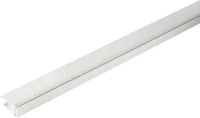 Produktbild von Abschlussleiste Kunststoff weiß klippbar für Paneelestärken 8-10 mm 2600 x 22 x 10 mm