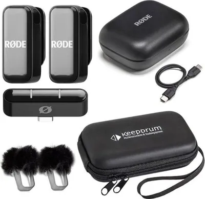 Produktbild von Rode Wireless Micro Drahtloses Mikrofon-System USB-C mit Soft-Case