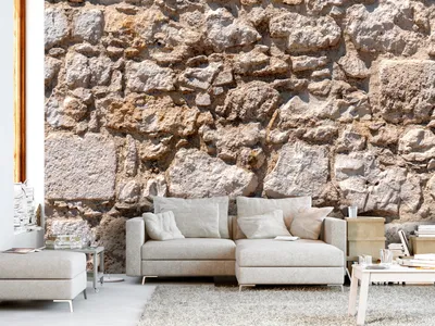 Produktbild von murando - Fototapete Steinoptik 400x280 cm Tapeten Wandtapete XXL Steintapete Steine Mauer Steinoptik 3D f-B-0141-a-a