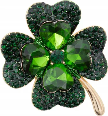 Obrázok produktu pre PINETS Brošňa so zirkónmi Lucky Clover