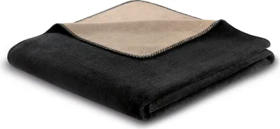 Produktbild von Biederlack Wohndecke Doubelface mit Zierstich Farbe Schwarz-palisade Größe 150 x 200
