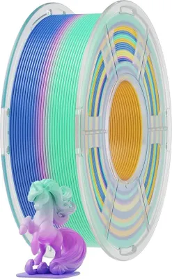 Obrázek produktu pro Filament pro 3D tiskárny, duhové barevné přechody, ekologický materiál PLA, duha