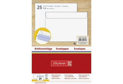 Image de Enveloppes C6 blanches autocollantes
