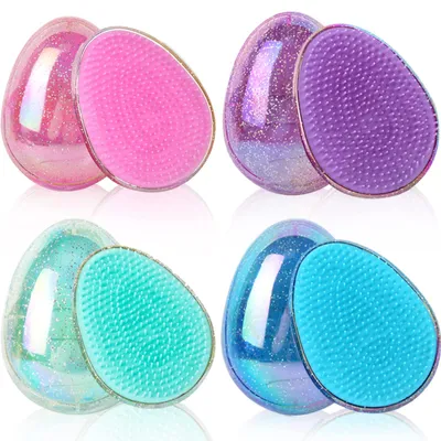 Produktbild von Haarbürste Entwirrbürste Detangling Brush - Für nasses und trockenes Haar - 4 Stück - Tragbar