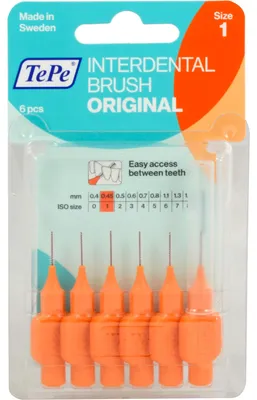 Produktbild von TePe ID Bürste Orange 0,45mm, 5 St. Interdentalbürsten