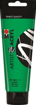 Produktbild von Marabu Künstler-Acrylfarbe Artist Acryl 120 ml lichtgrün