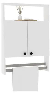 Produktbild von Tanagro - Hängeschrank, 60x87h cm Weiß, 2 Einlegeböden