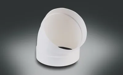 Produktbild von Rotheigner Rundrohrbogen 45° weiß NW 100 mm