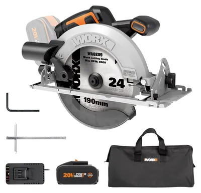 Productafbeelding van WORX WX520 Accucircelzaag, 20V, borstelloos, PowerShare