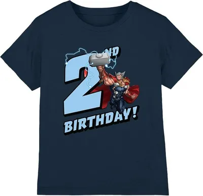 Immagine prodotto di Thor - Maglietta per bambini - 2° compleanno TV3255 (104) (blu navy)