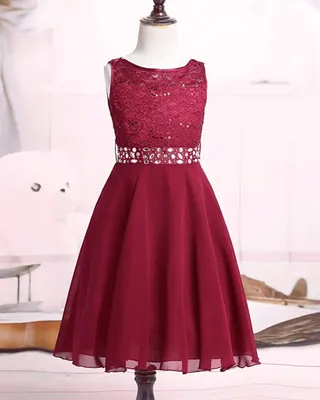 Produktbild von Mädchen Abendkleid Gr. 164-168 Cm Prinzessin Spitze Blumenmädchenkleid für Hochzeit Party Festliches Kleid