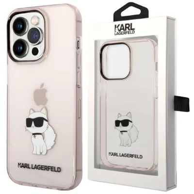 Produktbild von Karl Lagerfeld Klhcp14Lhnchtcp Iphone 14 Pro 6.1"" Różowy/Rosa Hartschale Ikonik Choupette